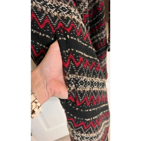 Jack Women’s Medium Cross Knit Open Front Cardigan Sweater Wool Pockets - Picture 3 of 13